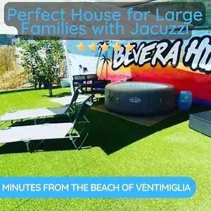 Hébergement de vacances Casa Perfetta Per Grandi Famiglie, Con Jacuzzi, Bevera (Liguria)